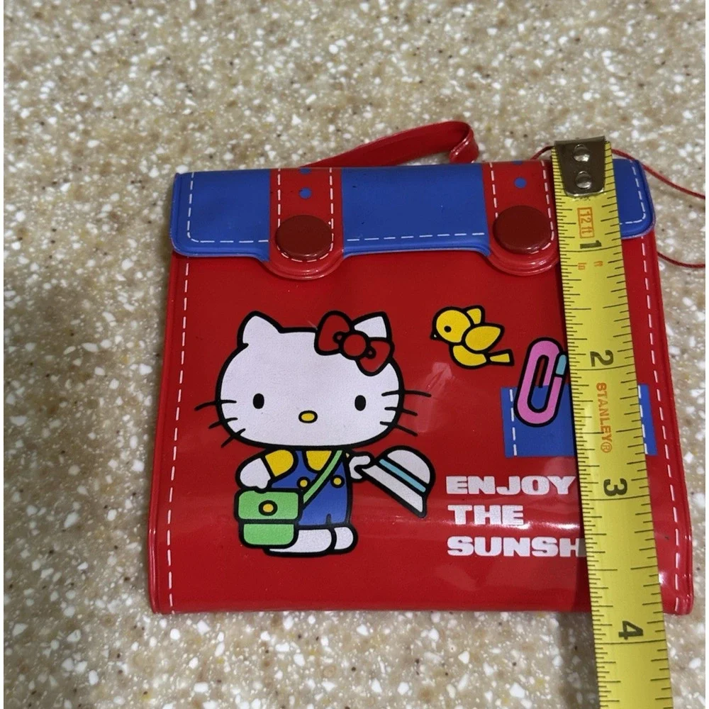 Hello Kitty 1976 Sanrio Red Suitcase Wallet with Handle 